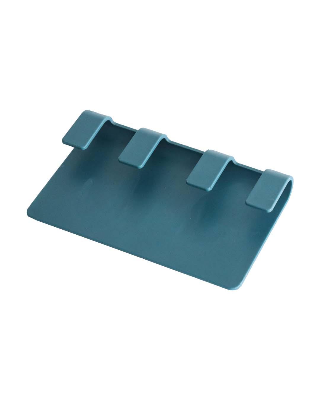 Wall Hook, with 4 Knobs, Deep Sea Green, Plastic - MARKET 99