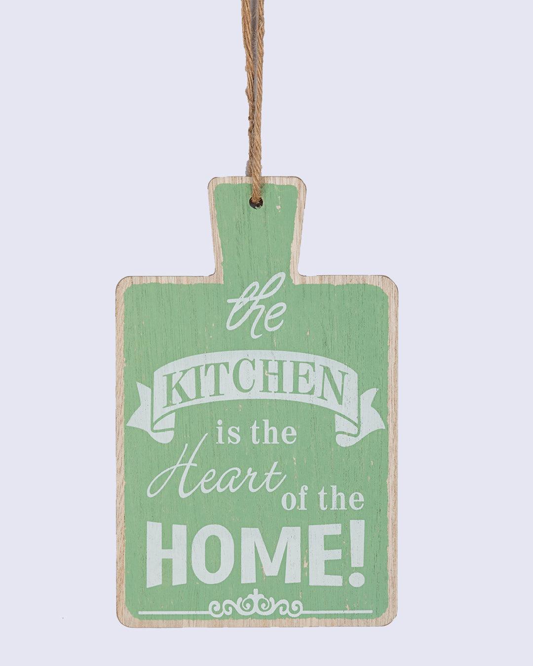 Wall Plaque, for Kitchen Décor, Green, MDF - MARKET 99