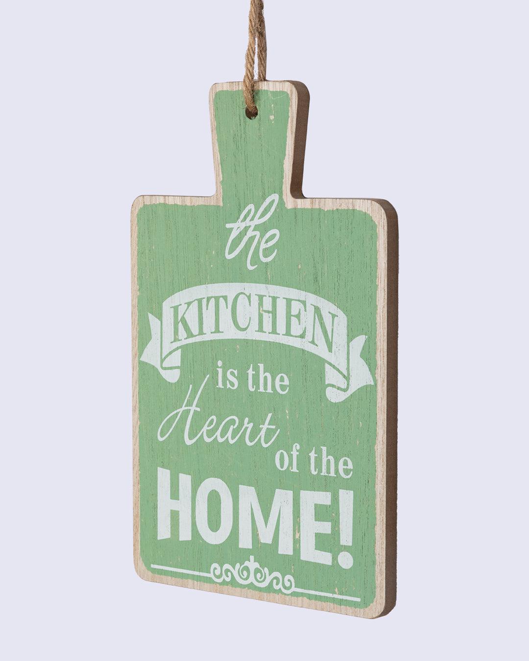 Wall Plaque, for Kitchen Décor, Green, MDF - MARKET 99