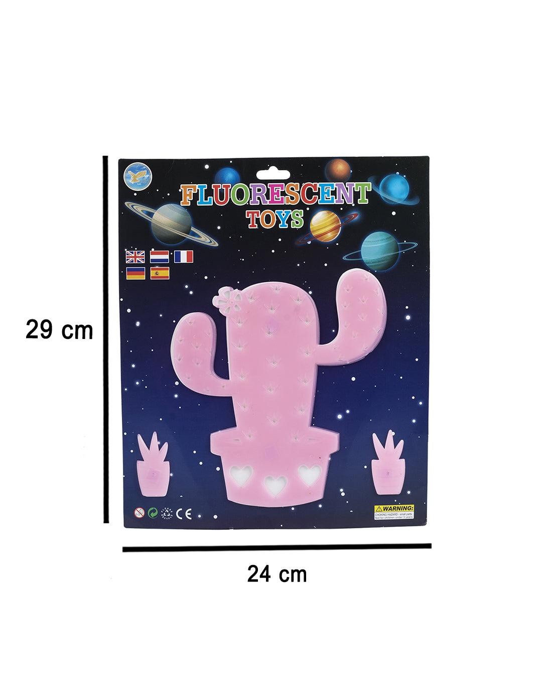 Wall Sticker Set, Neon Pink, Plastic, Set of 3 - MARKET 99