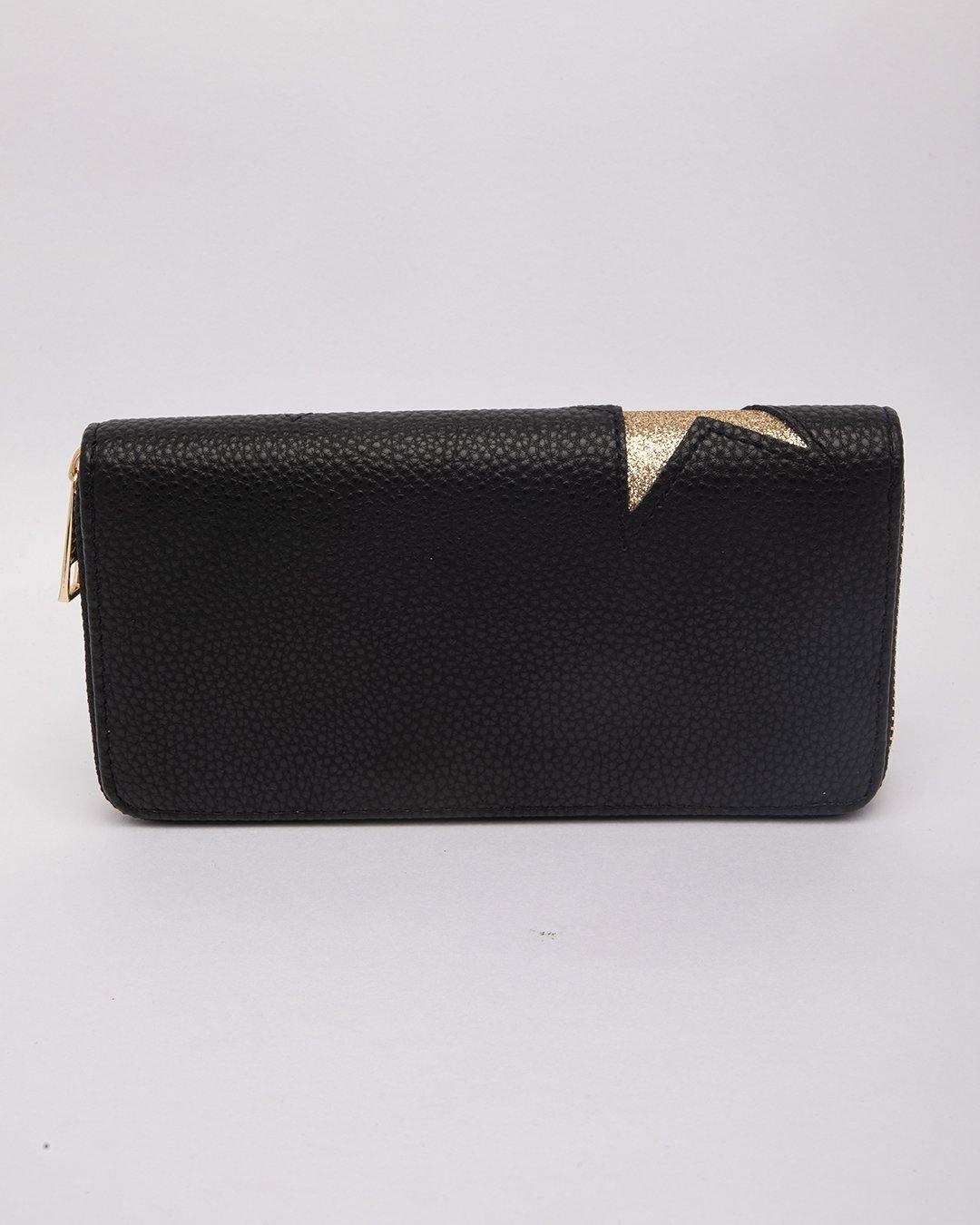 Wallet, Purse, Black, Rexine - MARKET 99