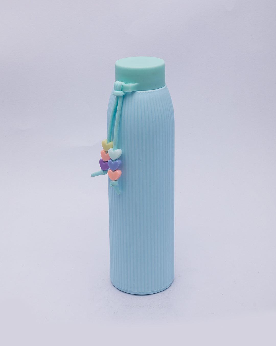 Water Bottle, for Home, Office, School, or Gym, Blue, Plastic & Glass, 310 mL - MARKET 99