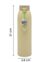 Water Bottle, for Home, Office, School, or Gym, Ivory, Plastic & Glass, 310 mL - MARKET 99
