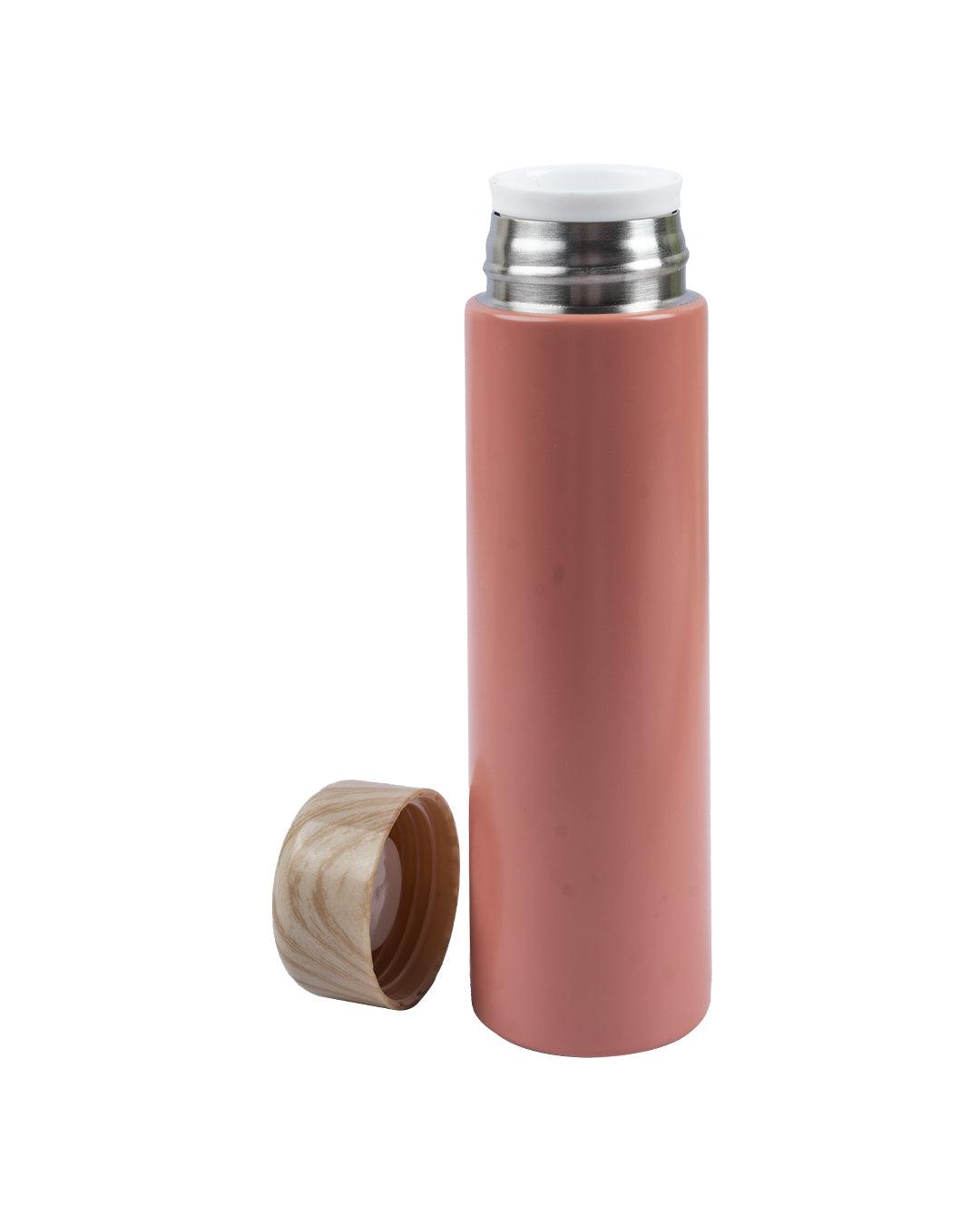 Water Bottle, Temperature Retention, Pink, Stainless Steel, 250ML - MARKET 99