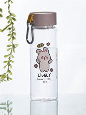 Water Bottle with Screw On Cap, Peach, Plastic, 500 mL - MARKET 99