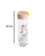 Water Bottle with Screw On Cap, Peach, Plastic, 500 mL - MARKET 99