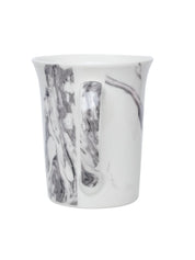 White Coffee Mug - 380 Ml, Marble Finish - MARKET 99