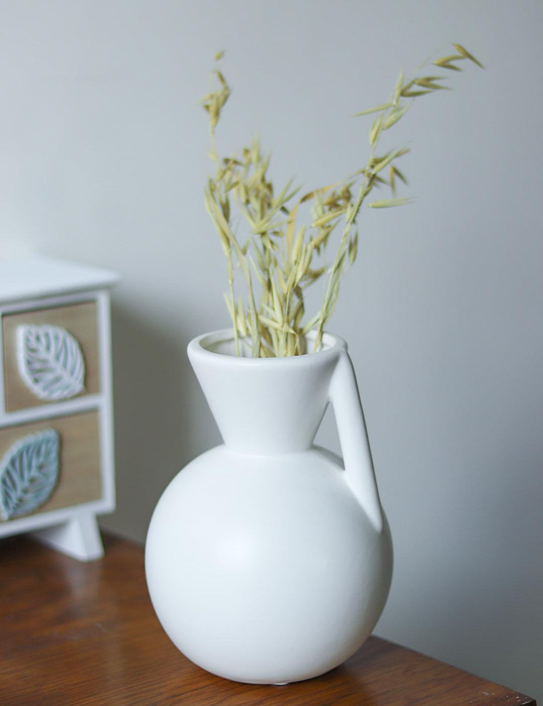 White Decorative Vase - MARKET 99