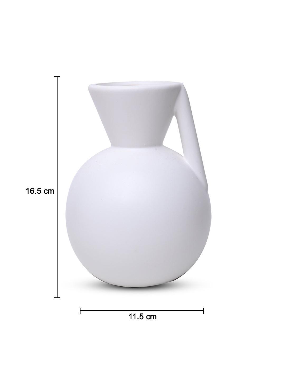 White Decorative Vase - MARKET 99