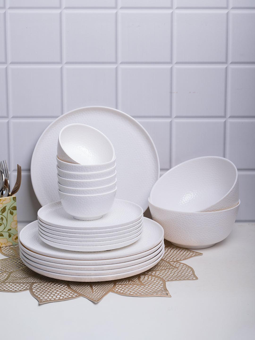 White Dinner Sets - 20 Pcs - MARKET 99