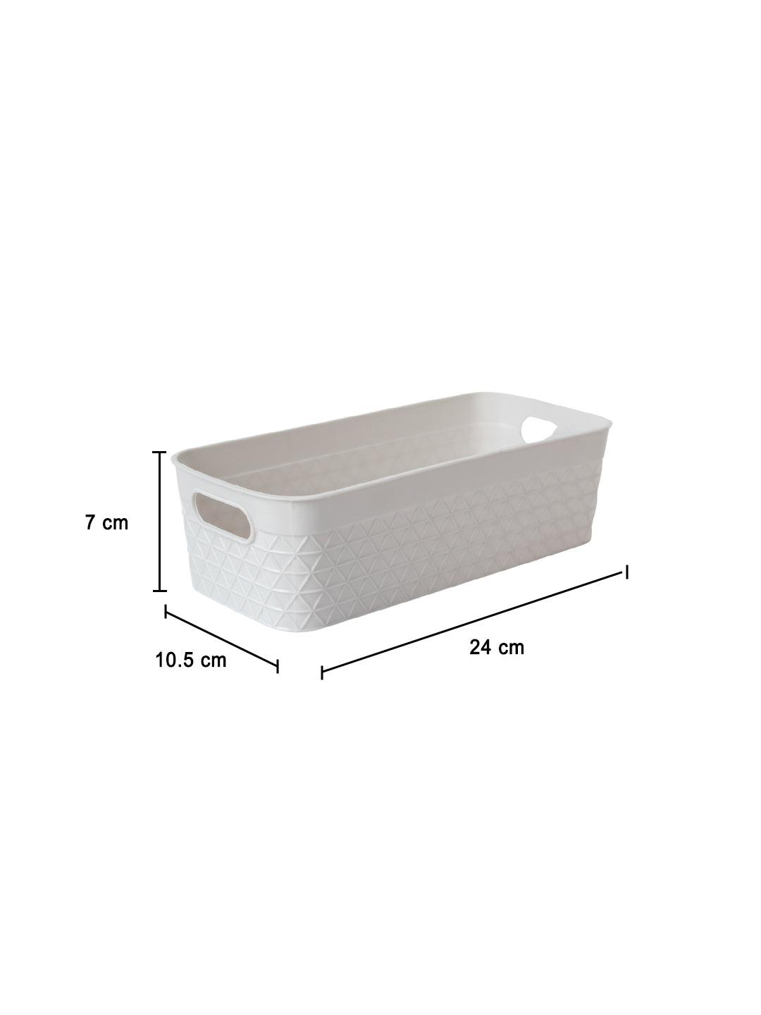 White Multipurpose Storage Basket