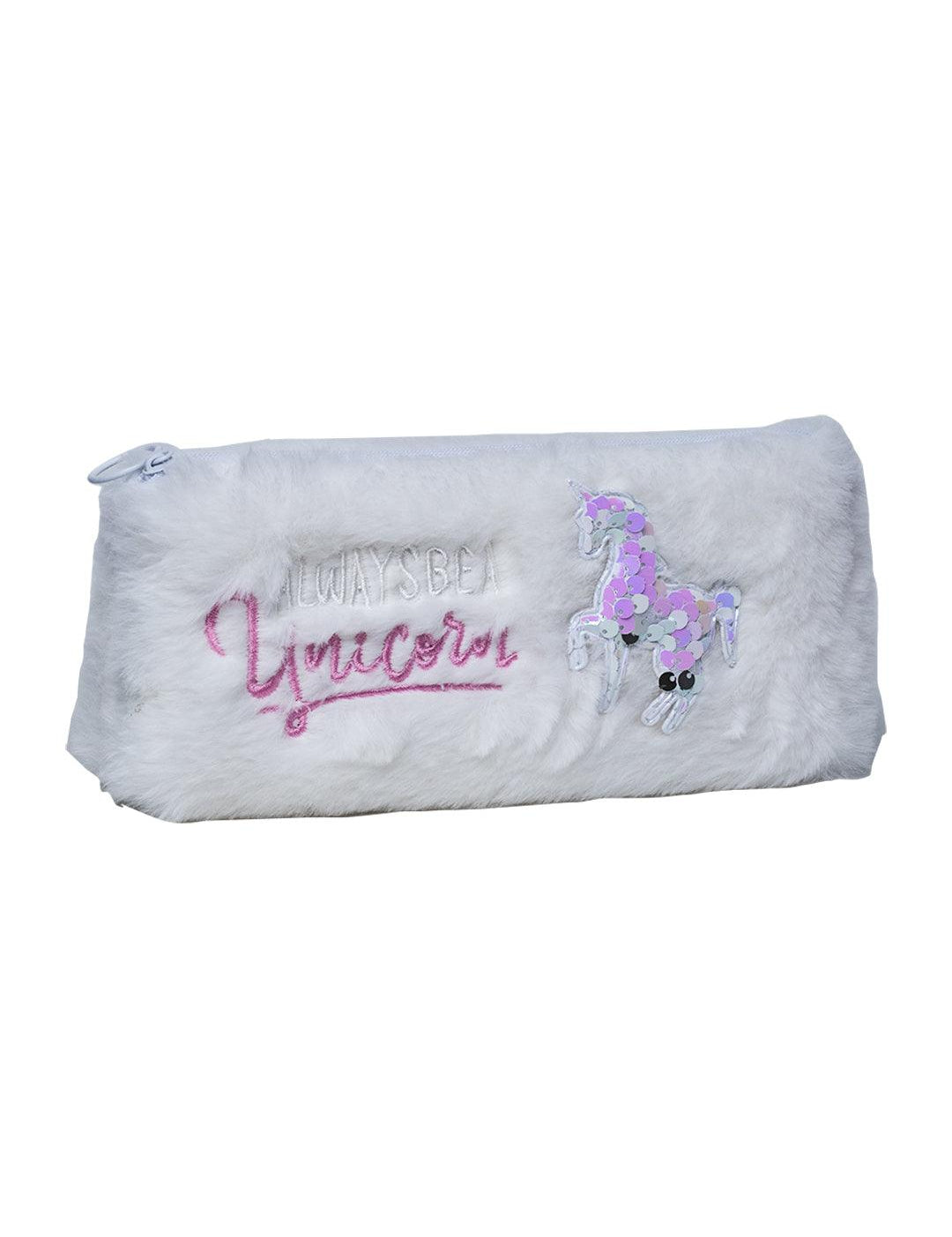 White Pencil Pouch - Fur - MARKET 99