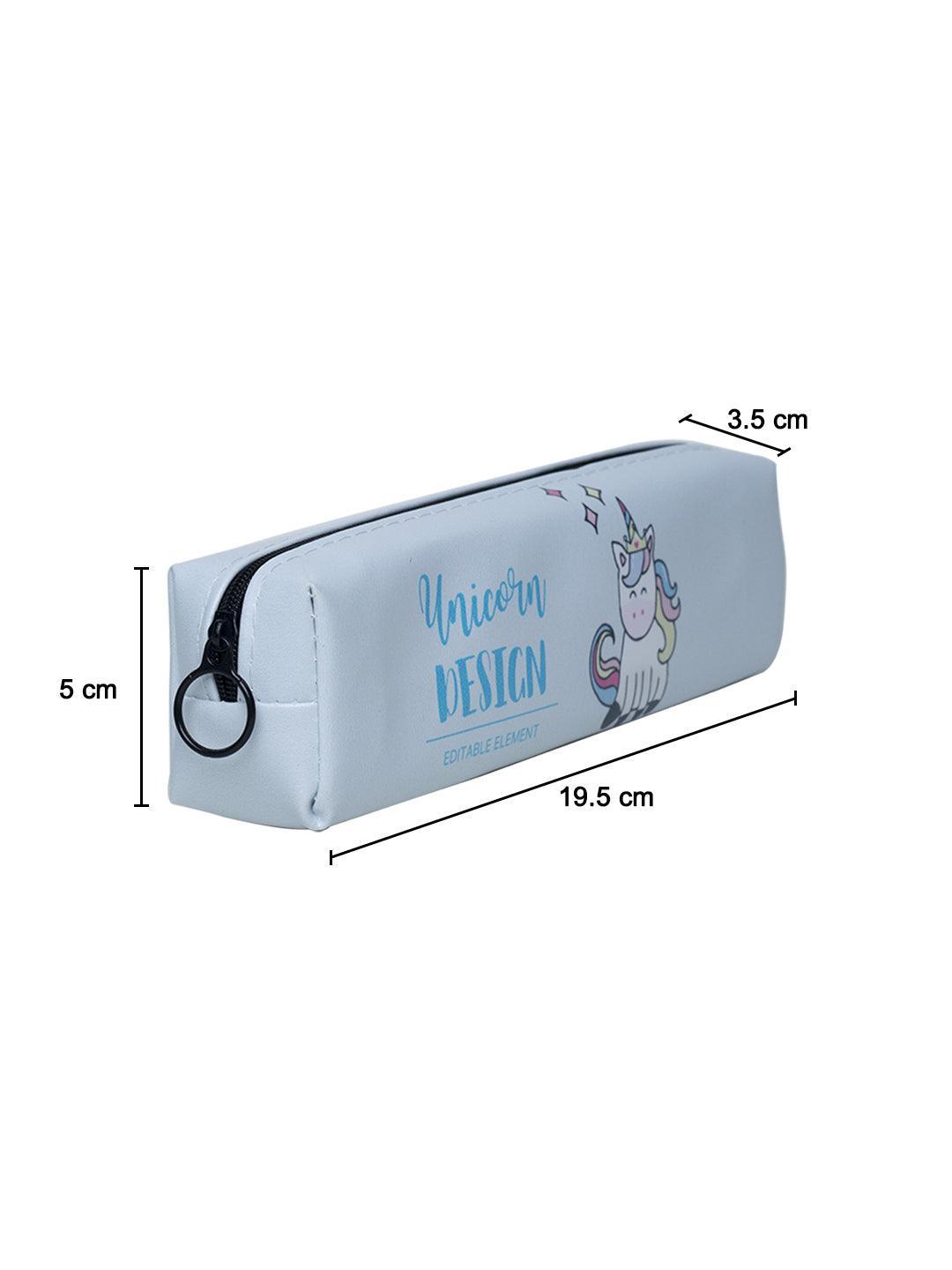 White Unicorn Cute Pencil Pouch - MARKET 99