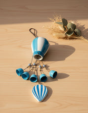 Wind Chimes, Soothing Sound, For Home & Office, Decorative Item, Blue, Iron - MARKET 99