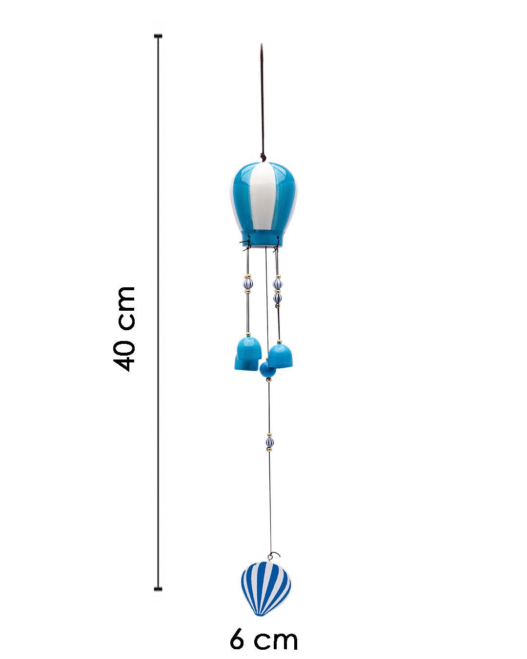 Wind Chimes, Soothing Sound, For Home & Office, Decorative Item, Blue, Iron - MARKET 99