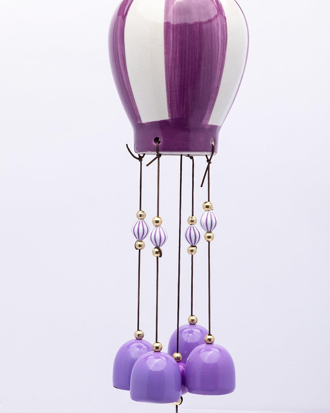 Wind Chimes, Soothing Sound, For Home & Office, Decorative Item, Purple, Iron - MARKET 99