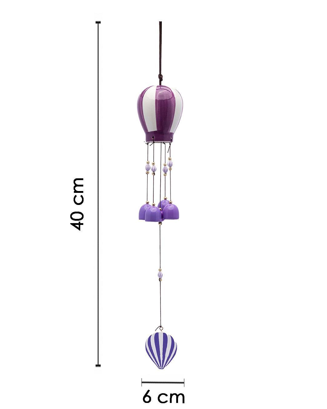 Wind Chimes, Soothing Sound, For Home & Office, Decorative Item, Purple, Iron - MARKET 99