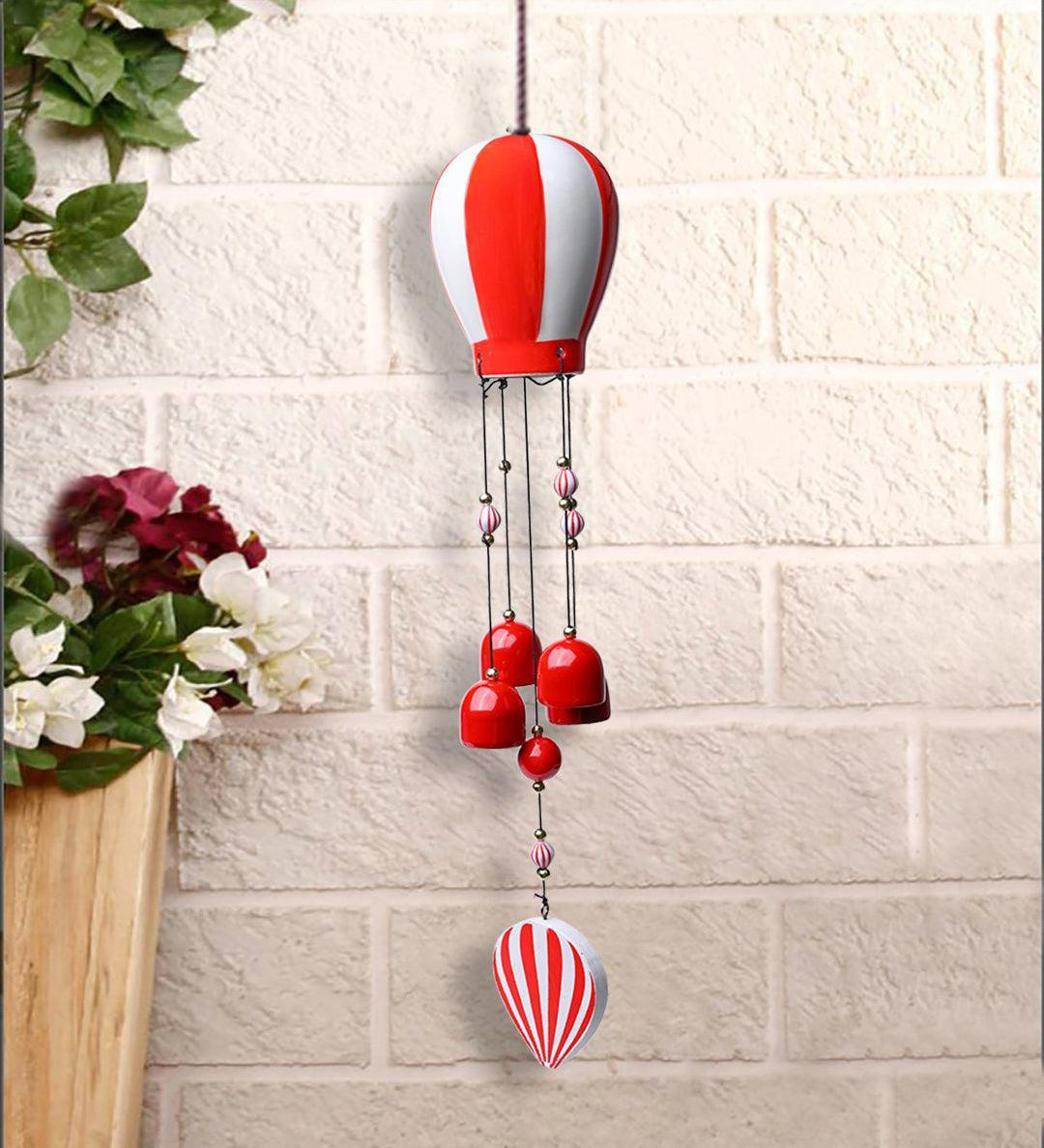 Wind Chimes, Soothing Sound, For Home & Office, Decorative Item, Red, Iron - MARKET 99