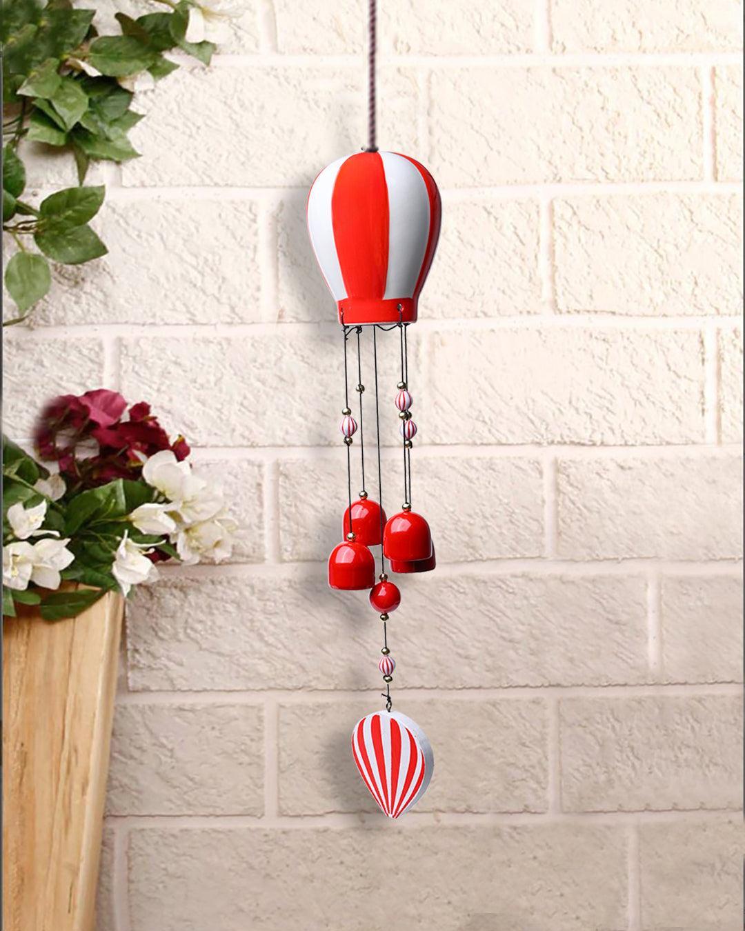Wind Chimes, Soothing Sound, For Home & Office, Decorative Item, Red, Iron - MARKET 99
