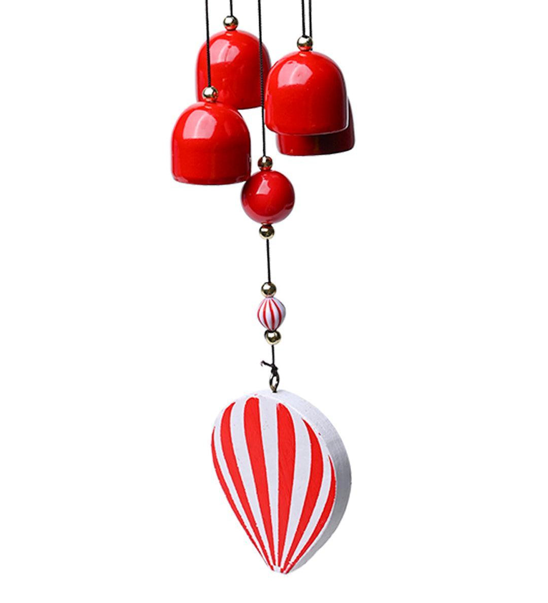 Wind Chimes, Soothing Sound, For Home & Office, Decorative Item, Red, Iron - MARKET 99