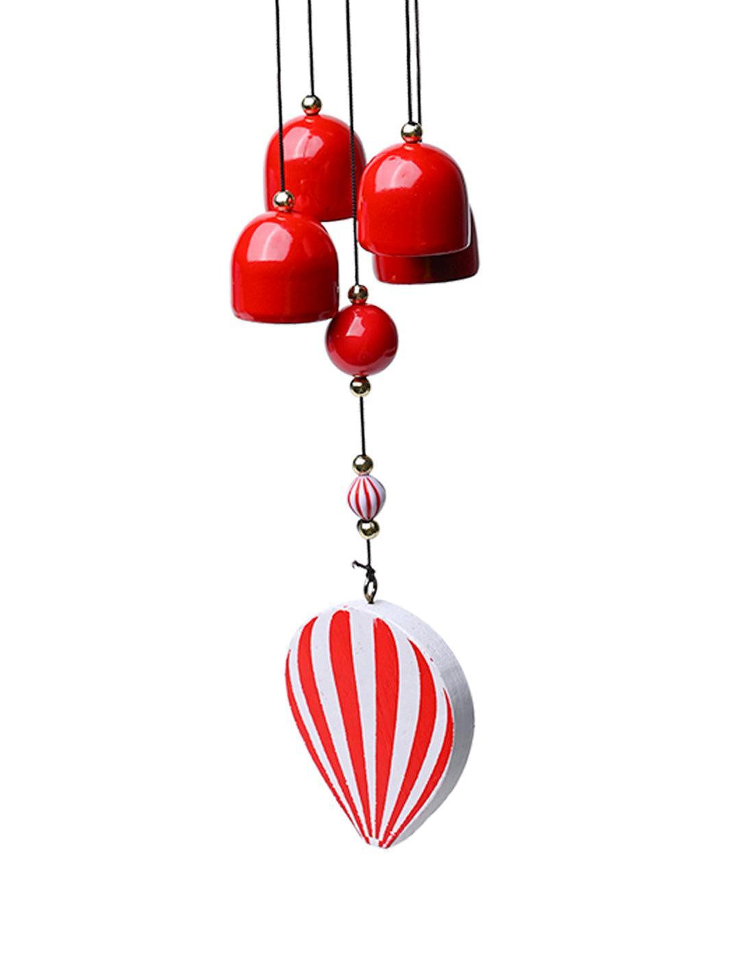 Wind Chimes, Soothing Sound, For Home & Office, Decorative Item, Red, Iron - MARKET 99