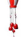 Wind Chimes, Soothing Sound, For Home & Office, Decorative Item, Red, Iron - MARKET 99