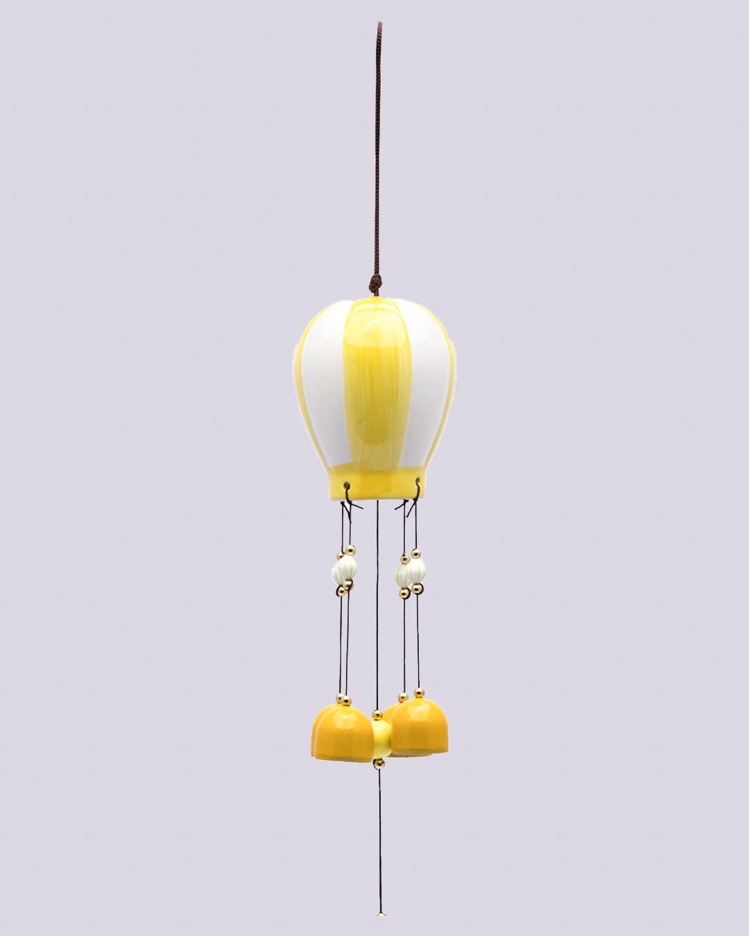 Wind Chimes, Soothing Sound, For Home & Office, Decorative Item, Yellow, Iron - MARKET 99