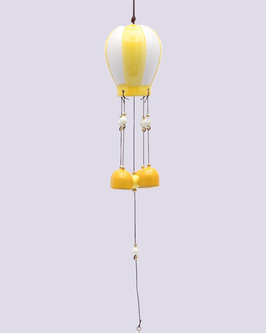 Wind Chimes, Soothing Sound, For Home & Office, Decorative Item, Yellow, Iron - MARKET 99