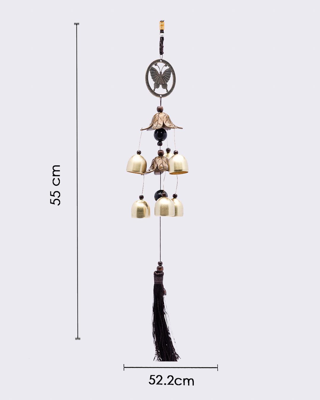 Wind Chimes, Soothing Sound, for Indoor & Outdoor Décor, Multicolour, Iron - MARKET 99