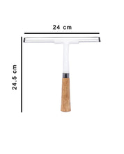 Wiper, for Cleaning Windows, Glasses & Car, Natural Wood Colour, Aluminium - MARKET 99