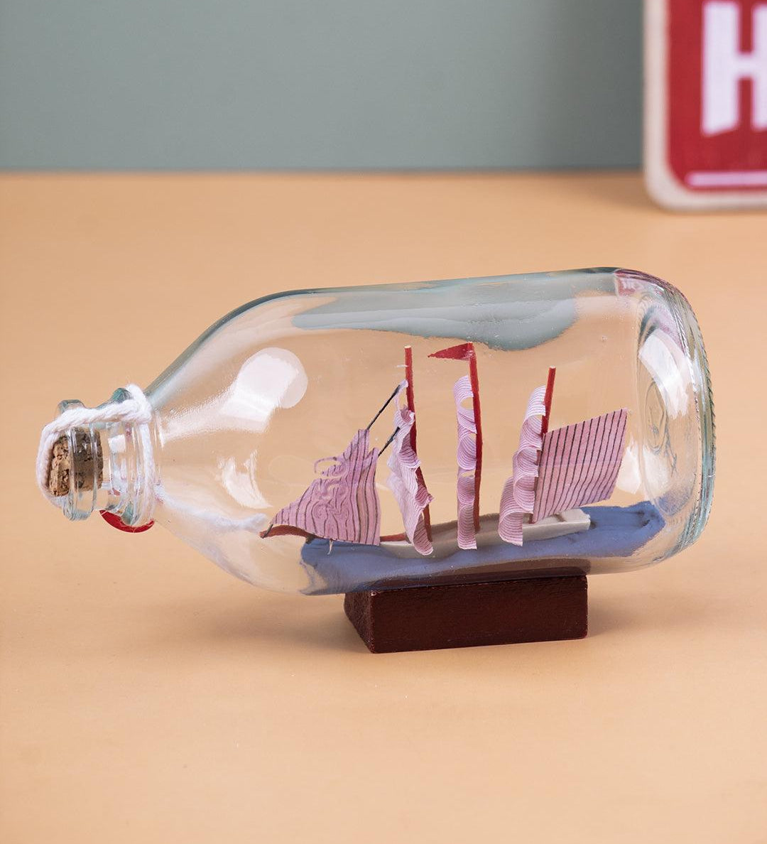 Wishing Bottle, Décor Piece, Pink, Glass - MARKET 99