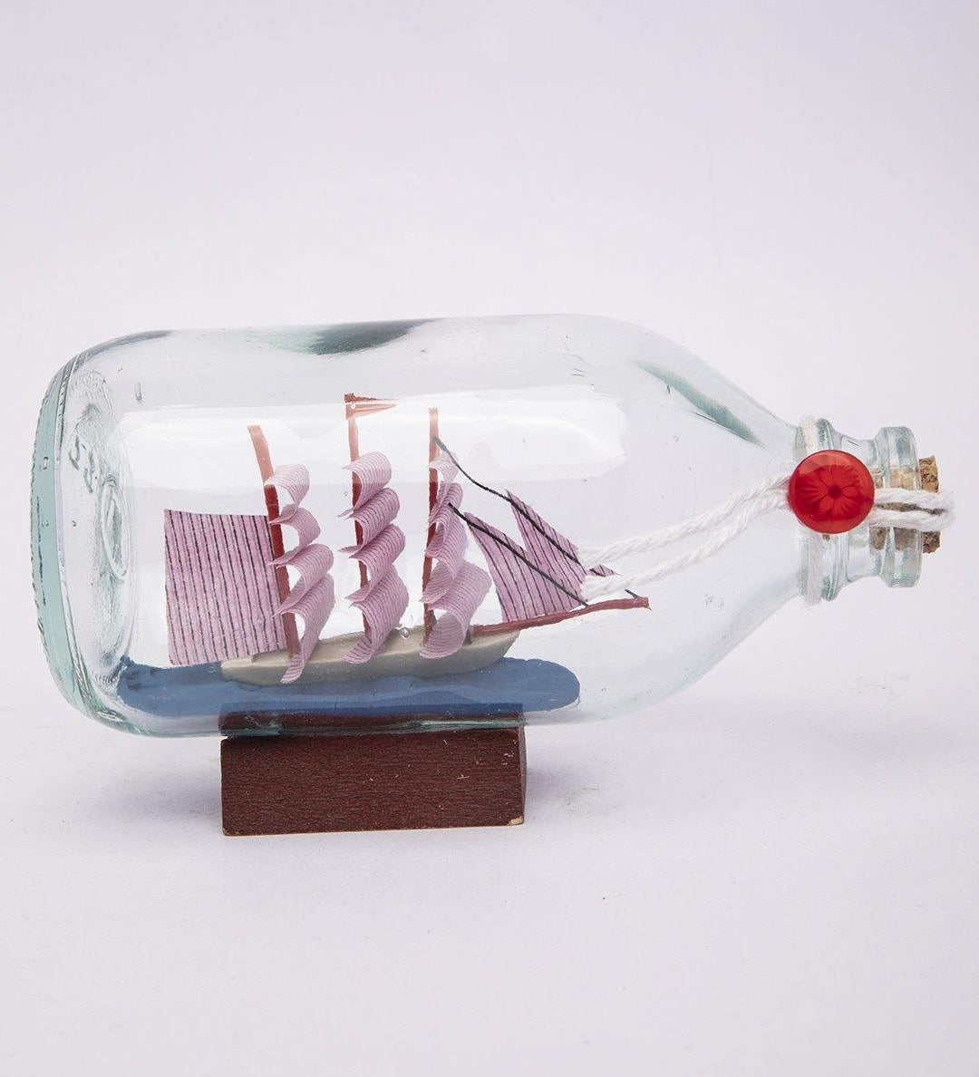 Wishing Bottle, Décor Piece, Pink, Glass - MARKET 99
