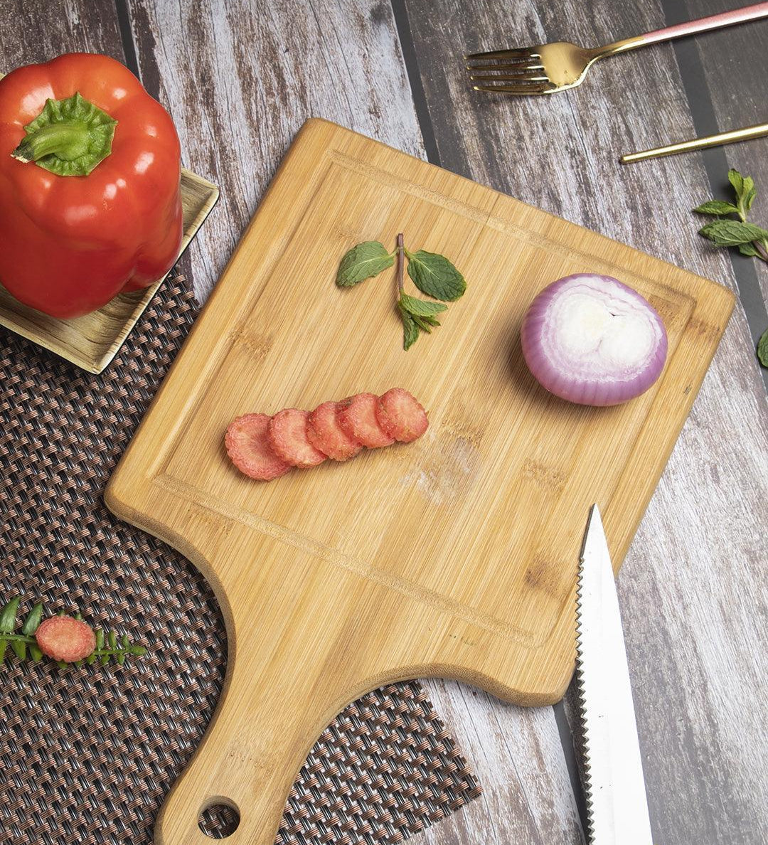 Wooden Chopping Board, Brown, Bamboo - MARKET 99