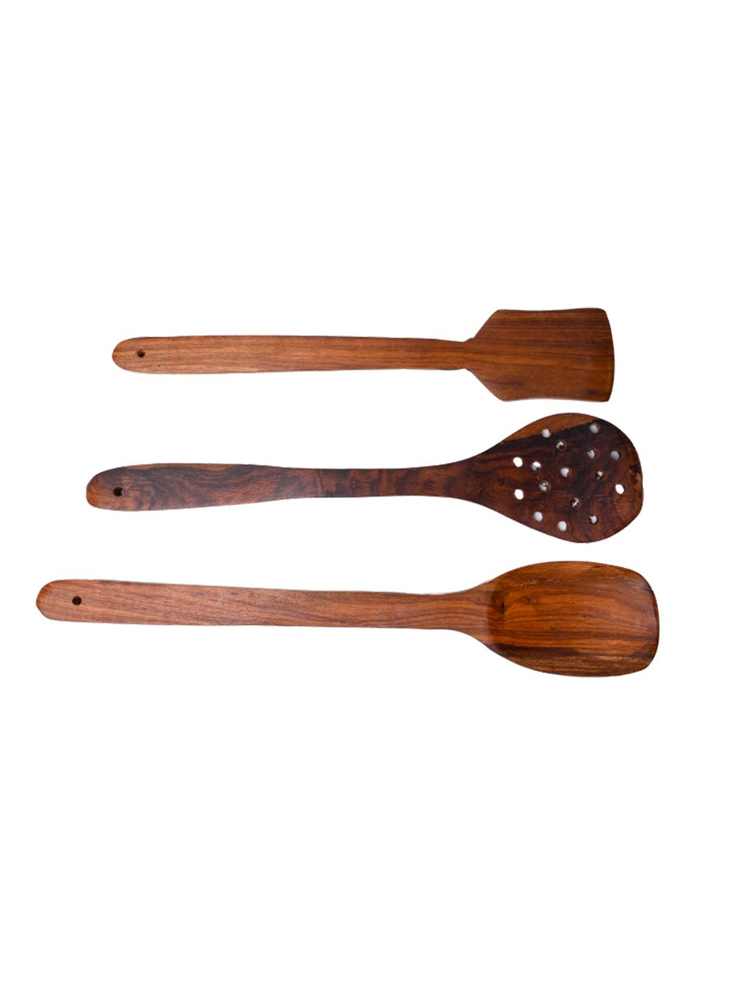 Wooden Kitchen Baking Spoons Tool Sets (Set Of 6, Matte Finish) - MARKET 99