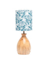 Wooden Table Lamp With Grey Shade - Grey - MARKET 99