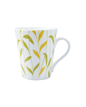 'Yellow Floral' Print Drinkware Glossy Ceramic Coffee Mugs ( Set Of 2, 320 mL)