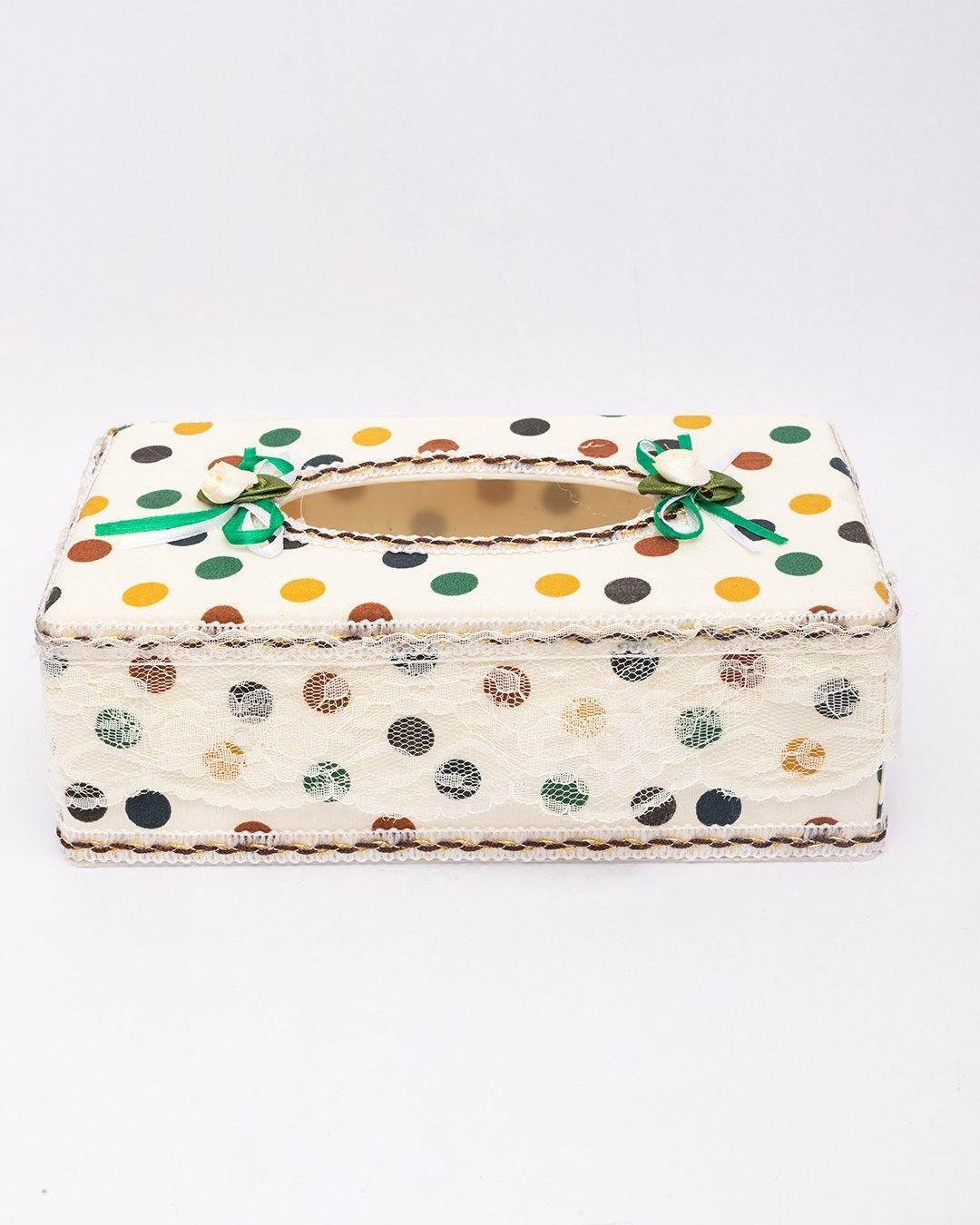 Tissue Box, Modern Design, Cream Colour, Plastic - MARKET99