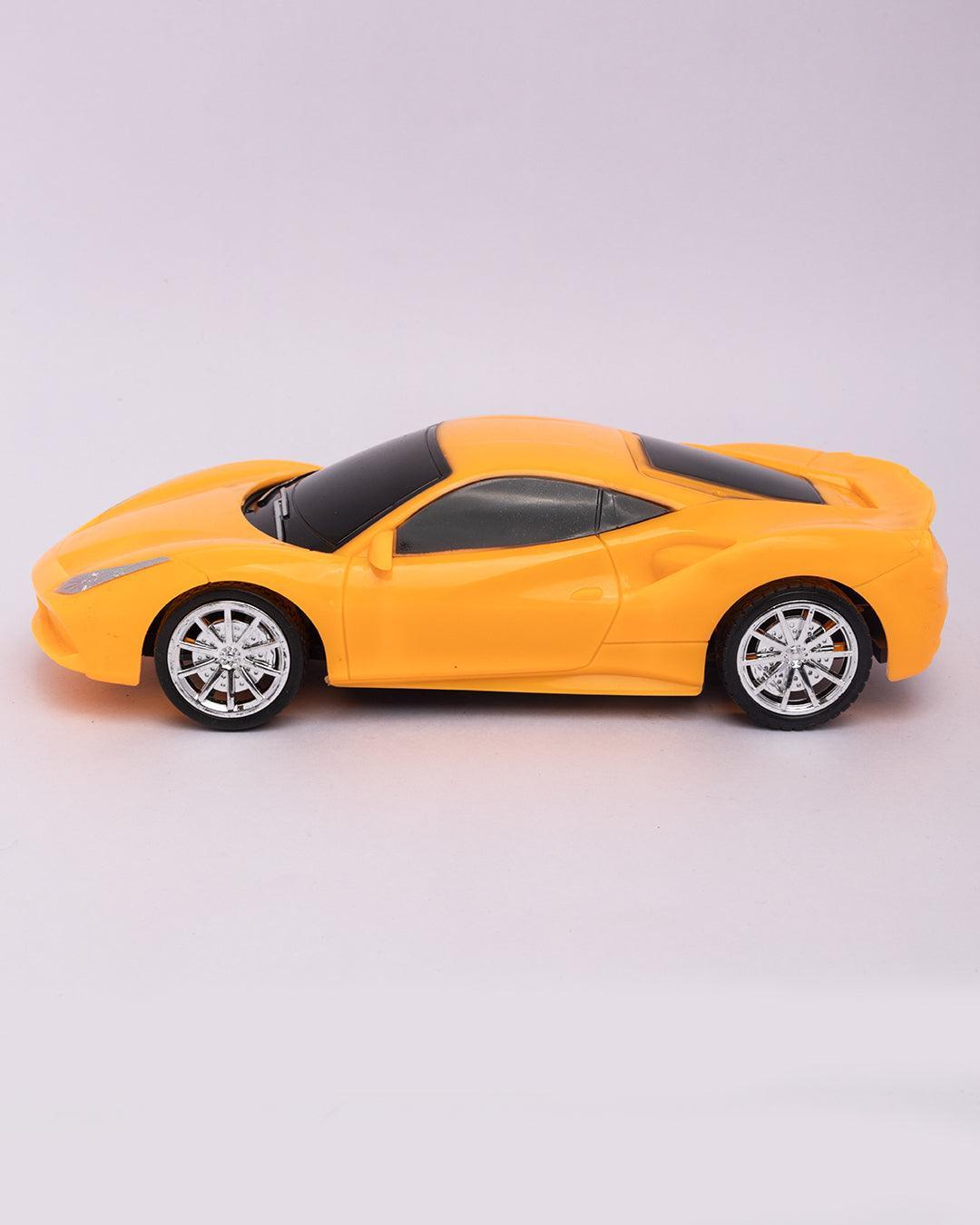 Toy Car with Remote Controller, Remote Control Car, Yellow, Plastic - MARKET99