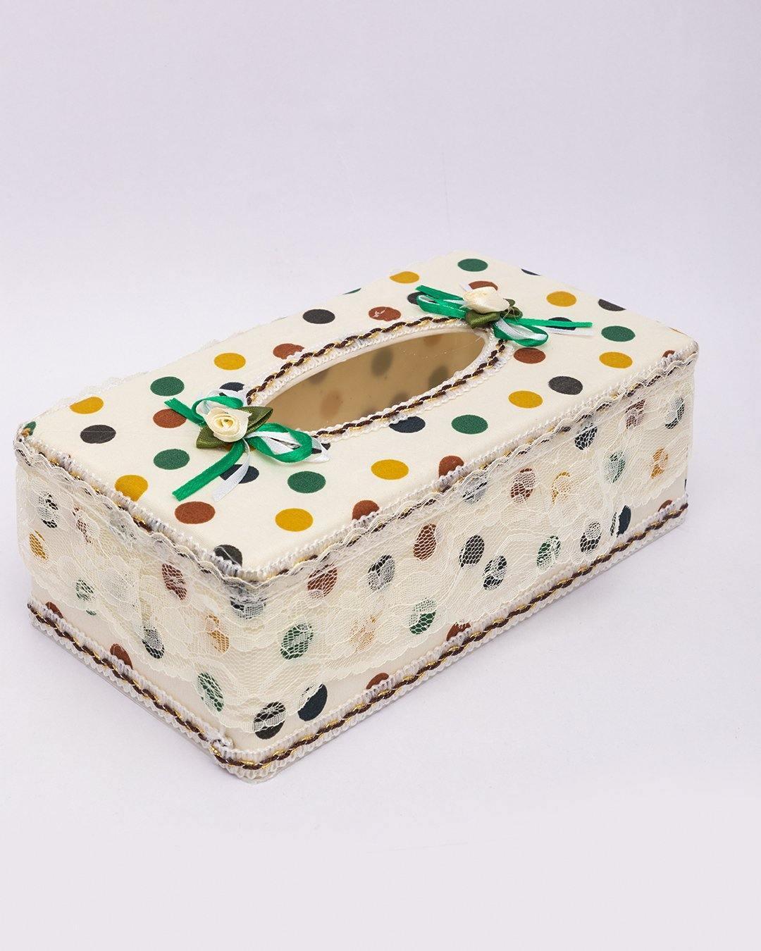 Tissue Box, Modern Design, Cream Colour, Plastic - MARKET99