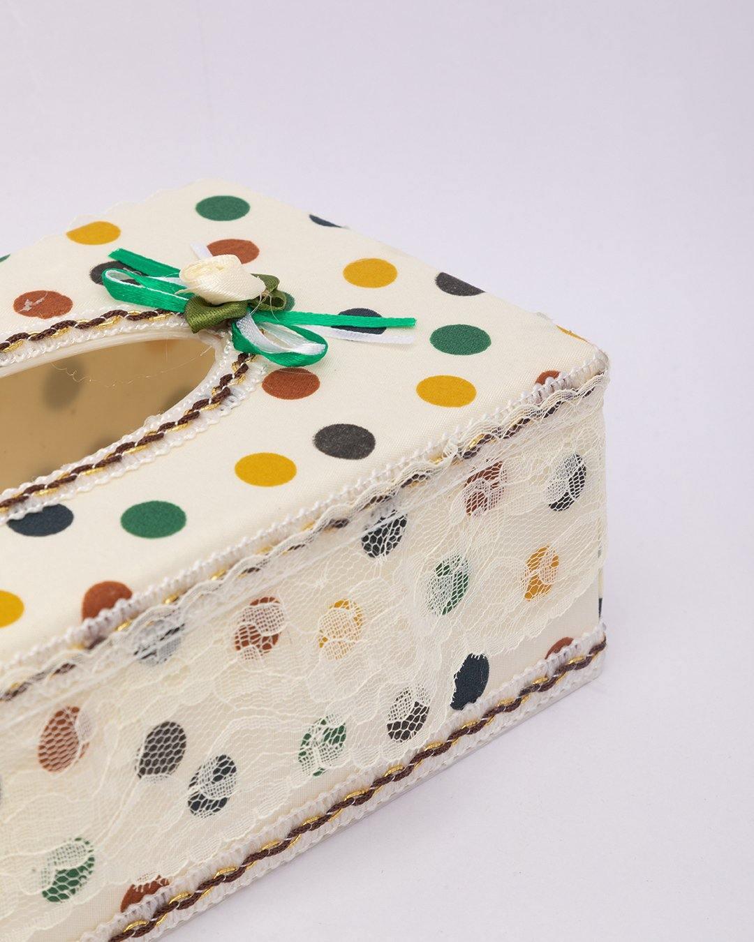 Tissue Box, Modern Design, Cream Colour, Plastic - MARKET99