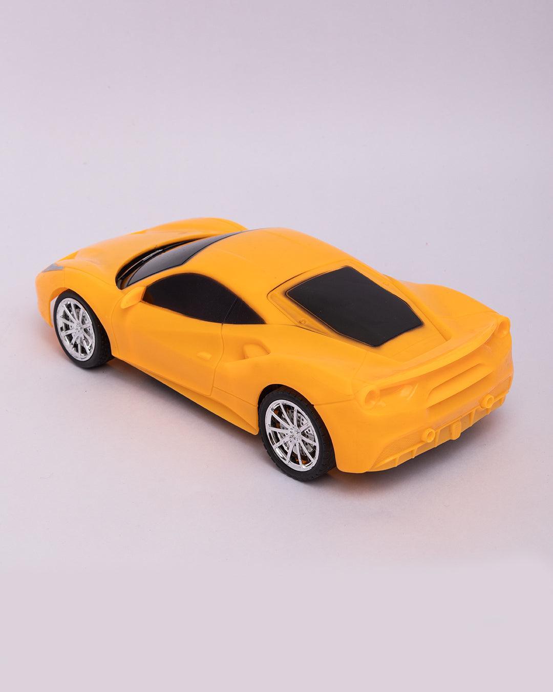 Toy Car with Remote Controller, Remote Control Car, Yellow, Plastic - MARKET99