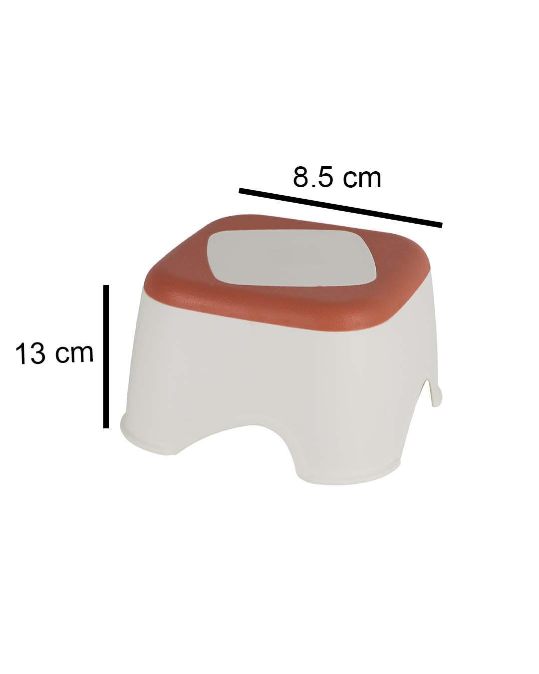 Stool, Small, Burgundy, Plastic - MARKET99