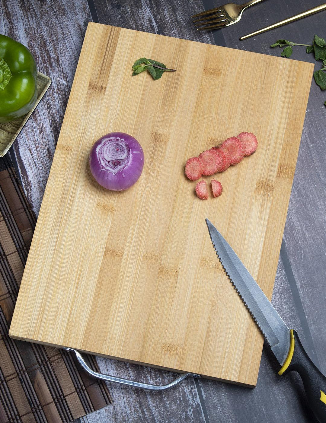 Bamboo, Chopping Board, Plain, Wooden : Finish, Multicolor