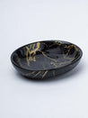 Black Ceramic Bathroom Set Of 4 - Stone Finish, Bath Accessories - 6
