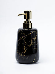 Black Ceramic Liquid Soap Dispenser - Stone Finish, Bath Accessories - 3