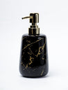 Black Ceramic Liquid Soap Dispenser - Stone Finish, Bath Accessories - 3