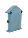 Blue & White Wood House Key Organizer Box - 6