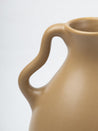 Brown Ceramic Curvy Vase - Curvy, Flower Holder - 5
