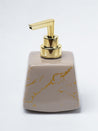 Brown Ceramic Soap Dispenser - Stone Finish, Bath Accessories - 3