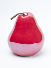 Ceramic Pear sculpture - Red, Décor Ornament - 3
